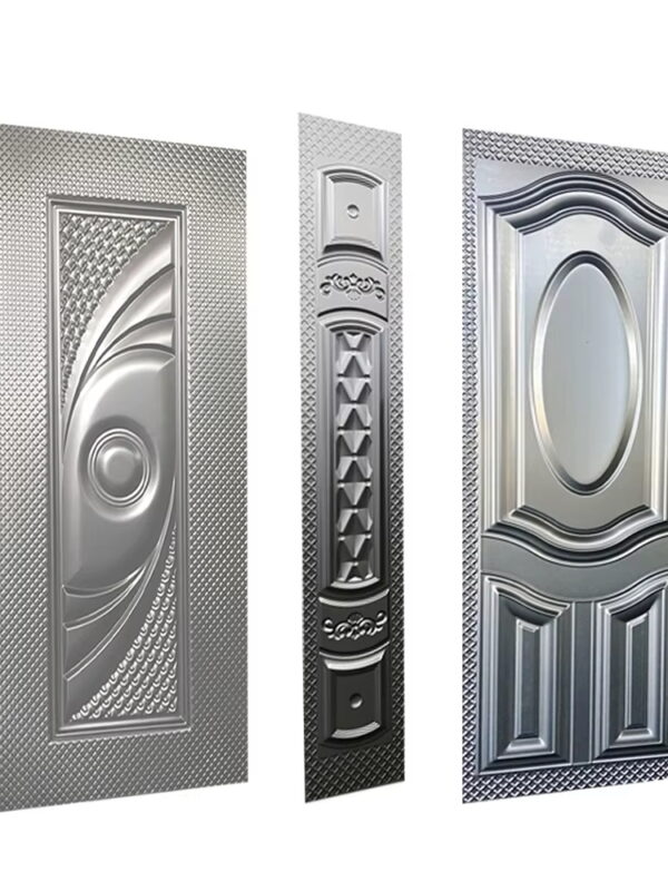 Silver Steel Security Door